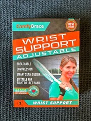 New Comfy Brace Adjustable Wrist Support Brace | One Size | Left or Right Wrist
