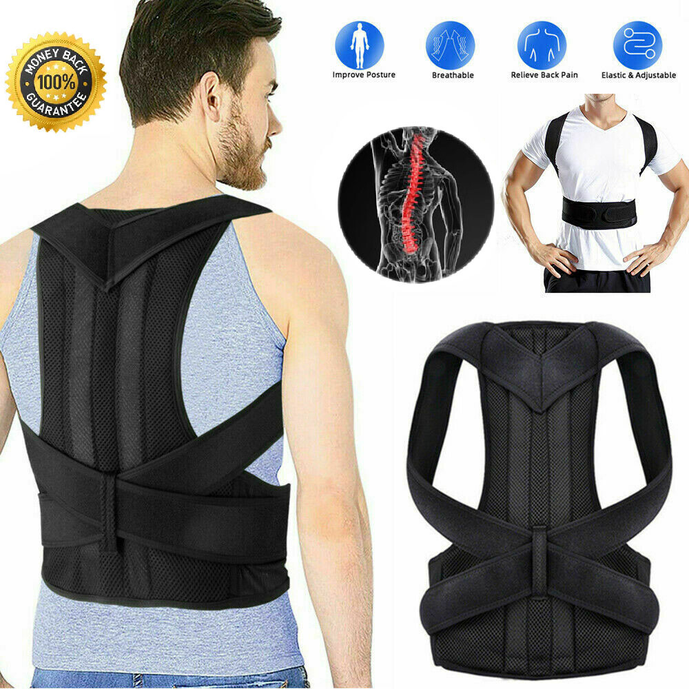 Posture Corrector Back Shoulder Support Straightener Brace Belt Men Women