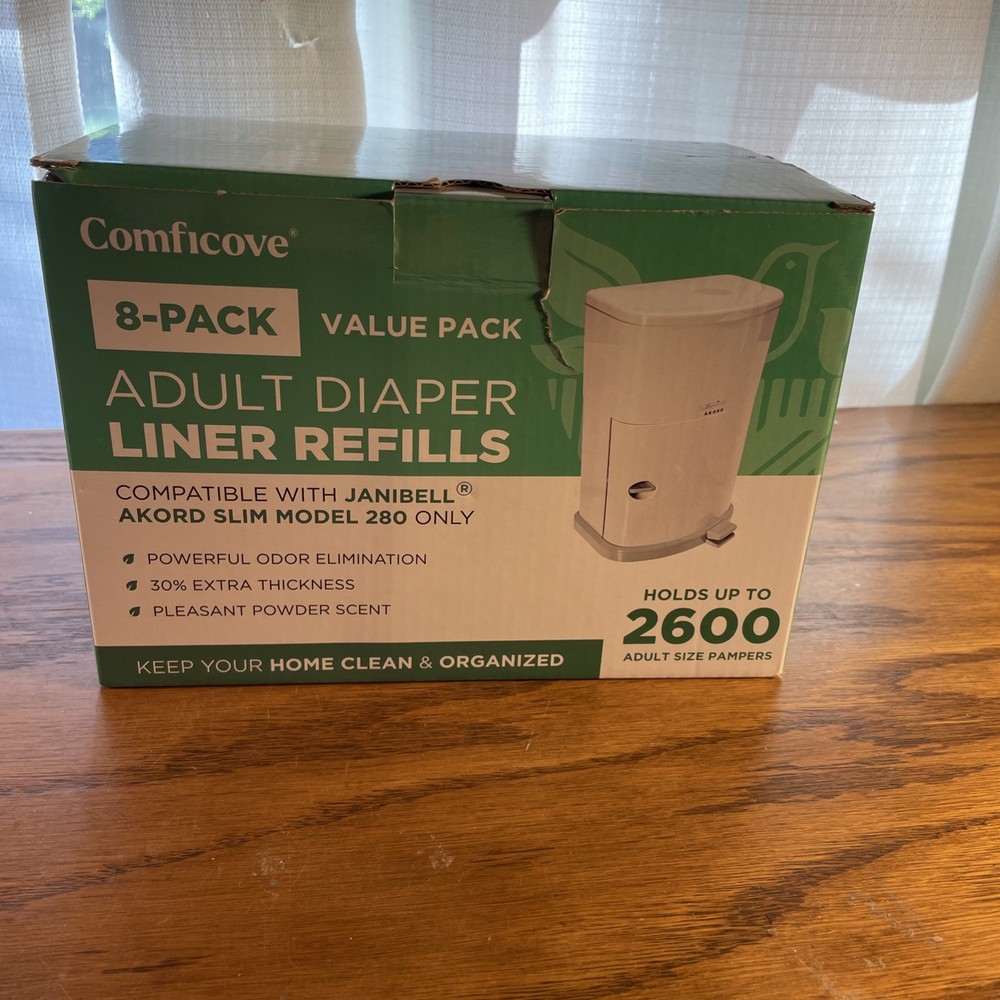 Comficove Adult Diaper Liner Refills Fits with Janibell Akord 280 Slim Model 7PK