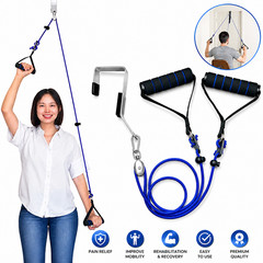 Shoulder Pulley Over Door Physical Therapy Arm Rehab Exercise System Equipment