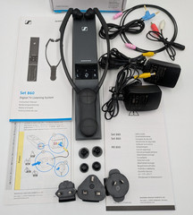 Sennheiser Set 860 Digital Wireless TV Listening System Complete Tested Germany