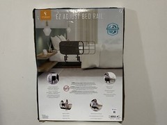 Stander EZ Adjustable Senior Bed Rail and Bed Assist Grab Bar for Elderly Adults