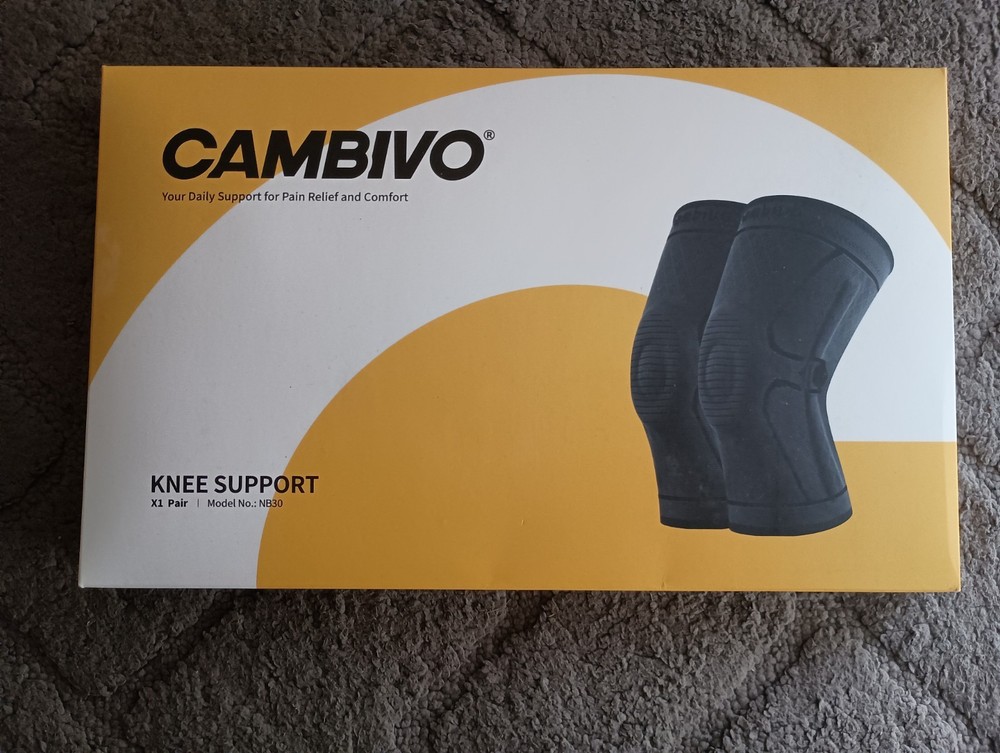 CAMBIVO Knee Braces 2-Pack Unisex Patella Support Strap (SEE DESCRIPTION!!)