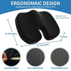 Seat Cushion &Office Chair Cushion,Lumbar Support Pillow for Office Chair,Erg…
