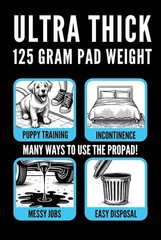 Disposable Bed Pads 36″ X 36″ (50 Count) Extra Large Leakproof Underpads for Inc