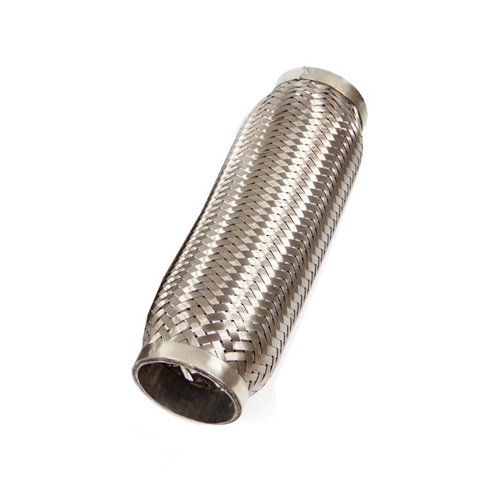 2.5 Exhaust Flex Pipe, Stainless Steel, 2PCS, 12 Long, Heavy Duty