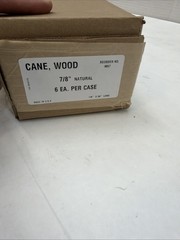 Classy Walking Cane 7/8 Inch Crook in Natural 36 inches tall 6 Pack
