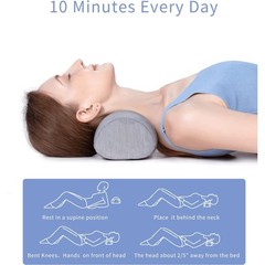 Bespilow Small Neck Roll Pillow,Say Goodbye To Neck Pain, Cervical Memory Foam