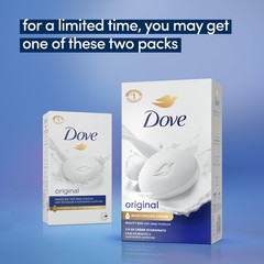 Dove Beauty Bar Soap Original 8 Count For Soft Smooth Skin 1/4 Moisturizing