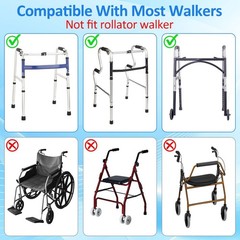 Foldable Walker Bag Basket with Holder Big Capacity Water Resistant Dark Blue US