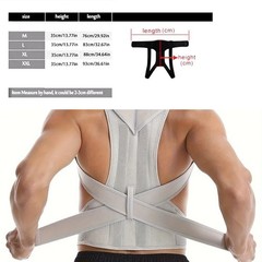Adjustable Posture Corrector Low Back Support Shoulder Brace Belt for Men Women