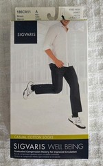 Sigvaris Well Being 186 Men’s Casual Cotton 15-20 Knee High Compression Socks