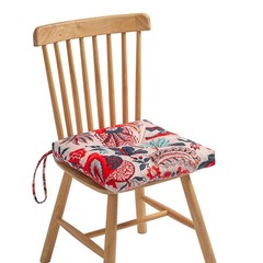 Makimoo 2-Pack Outdoor/Indoor Wicker Patio 17″ x 17″, Blue and Red Leaves
