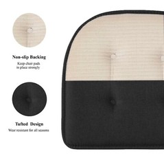 Premium Thick U-Shaped Memory Foam Chair Cushion Nonslip Rubber Back Seat Pad
