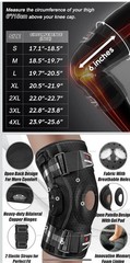 Neenca Sports Series Hinged Adjustable Knee Brace Size Large HX-035/042