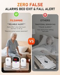 Bed Alarms for Elderly Dementia Patients – Digital Sensor ID Display & Clip-On