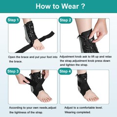 Drop Foot Ankle Support Brace Stabilizer Splint Compression Sprain Pain Relief