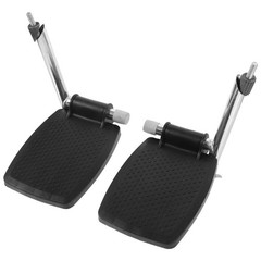 1 Pair Universal Lifting Wheelchair Footrest Durable ABS Plastic Black
