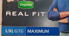 Depends® Real Fit® Briefs for Men (Size: Large/Extra Large 38 – 50″) 10 Pack*