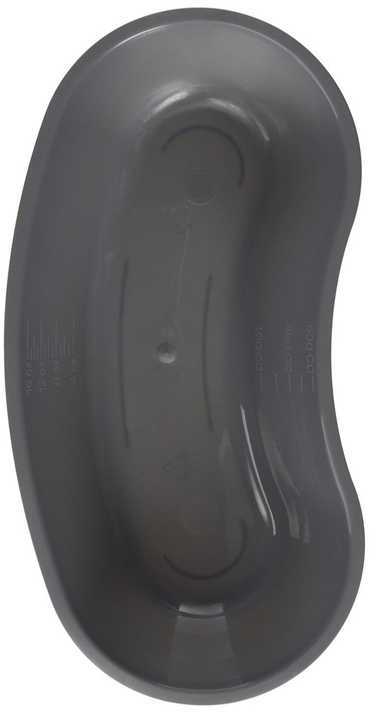 Medline Emesis Basins, Plastic, Graphite (Pack of 250)