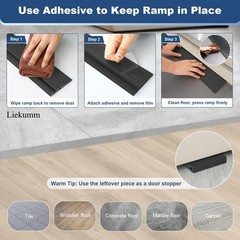 3/4″ Rise Odorless Threshold Ramp for Doorways, Wheelchair Ramp with 3500 lbs…