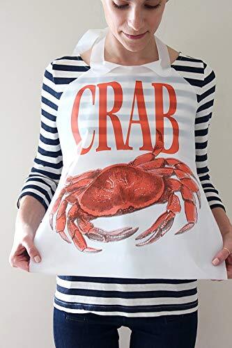 100 Pack Disposable Adult Crab Bibs, Lightweight Soft Comfortable Bibs 16″ x 20″