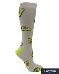 Compression Socks 12 Inch 15-18 mmHg Lightweight Nylon Blend Pattern