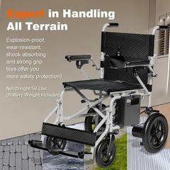 Electric Wheelchairs Adults Foldable Power Wheelchairs 15 Miles Long Travel