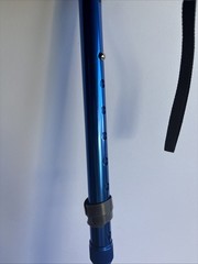 Rehand Blue Foldable & Adjustable Walking Canes 350Lbs Capacity #RH100754