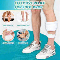 Drop Foot Brace – AFO Splint – Ankle Foot Orthosis Support for Walking with Shoe