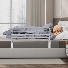 90cm Foldable Portable Safety Bed Guard Stainless Steel Bed Railing for Seniors