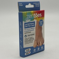 ZenToes Gel Toe Caps Variety Pack 2 Protectors Corns Ingrown Toe Nails Callus