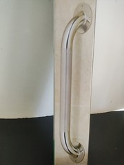 Medline 16″ Knurled Texture Grab Bar Stainless Bathroom Safety Handle Tub Wall