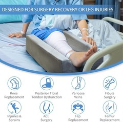 4-Height Adjustable Leg Elevation Pillows for After Surgery, Injuries, or Res…