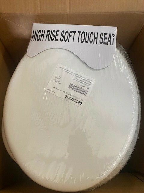 081345610 High Rise Soft Touch Toilet Seat for Standard Toilets (NEW)