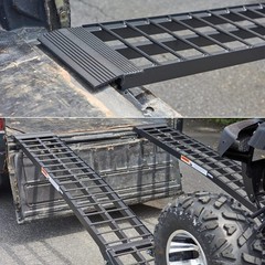 10FT Aluminum Loading Ramp Folding Truck ATV Motorcycle Lawn Mower Ramp 600lbs