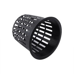10pcs Heavy Duty Mesh Pot Net Cup Basket Hydroponic Plant Grow Clone Black AP9