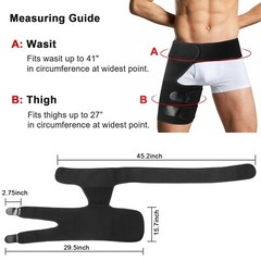 Hip Brace Compression Groin Support Wrap for Sciatica Pain Relief Thigh Recovery