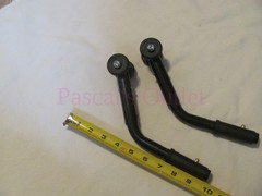 2pc Black K4 Excel 1000-to-3000 Medline Wheelchair Rear Adjustable Anti-Tip Bars