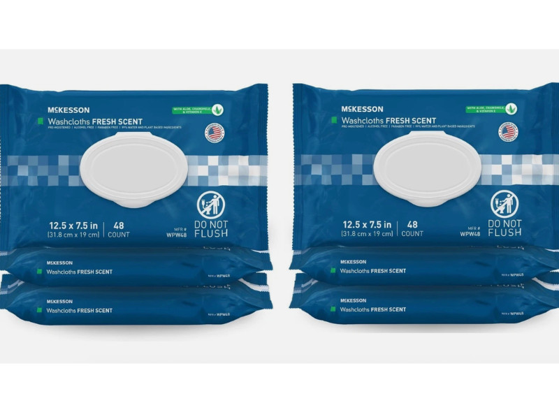 McKesson Personal Cleansing Wipe 7.5 x 12.5″ WPW48 6 Pack 288 Wipes