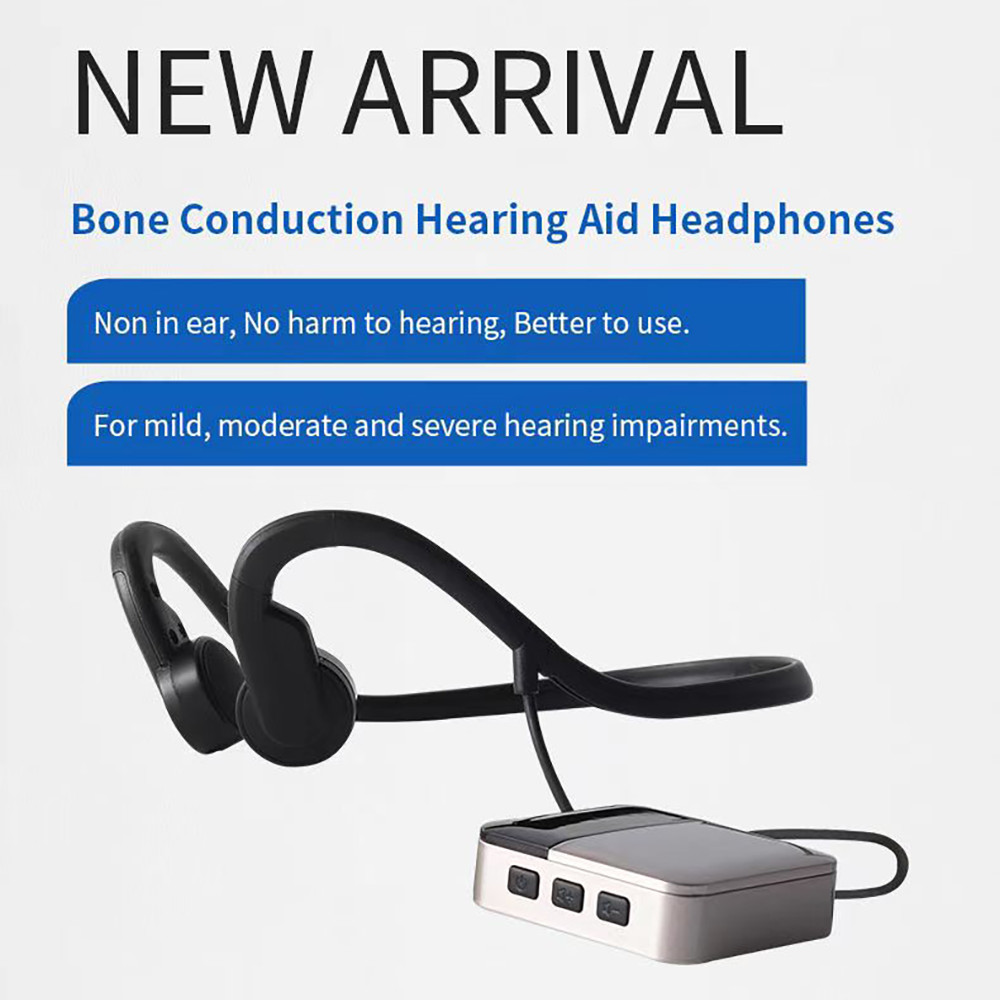 Noise-canceling bone conduction hearing aids with independent pickup box