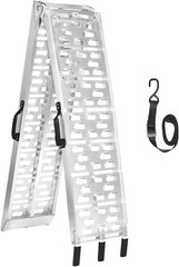 7.5 Ft Rampa De Aluminio Heavy Duty Para Autos Carros Motos Plegable 750 Libras