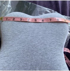 Donoma Side Sleeper Memory Foam Pillow Gray Removable Cover Machine Washable