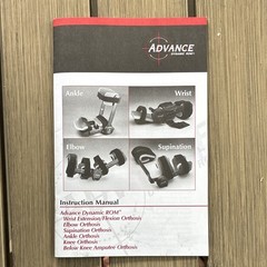 Empi Advance Dynamic ROM Elbow Orthosis Brace Adjustable Black/Blue Unisex