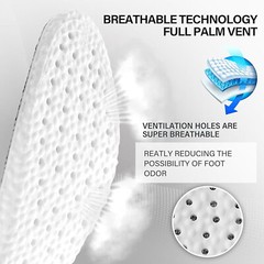 US Memory Foam Insoles,Elastic Strong Arch Shock-Absorbing Insoles for Men Women