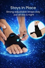 Vive Bunion Brace Pair Big Toe Corrector Hallux Valgus Splint Foot Support