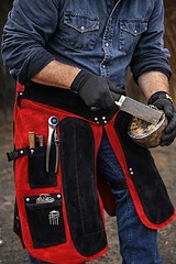 Professional Equine Western Leather Fully Adjustable Equine Farrier Apron 23114