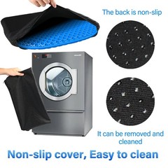 Large Gel Seat Cushion for Long Sitting With Non-Slip Size, Blue