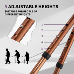 Folding Cane Seat 441 Lbs Capacity Thick Aluminum Alloy Cane Stool Crutch Chair