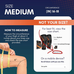 PhysFlex Knee Brace for Pain Relief – Knee Compression Sleeves for Men and Women